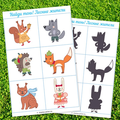 Найди тень. Лесные жители - Mama-print (2016)_0.jpg